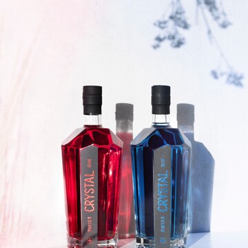 Swiss Crystal Gin red & Blue